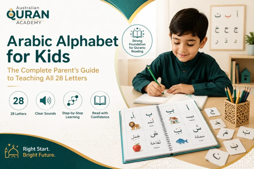Arabic Alphabet for Kids – The Complete Parent’s Guide to Teaching All 28 Letters